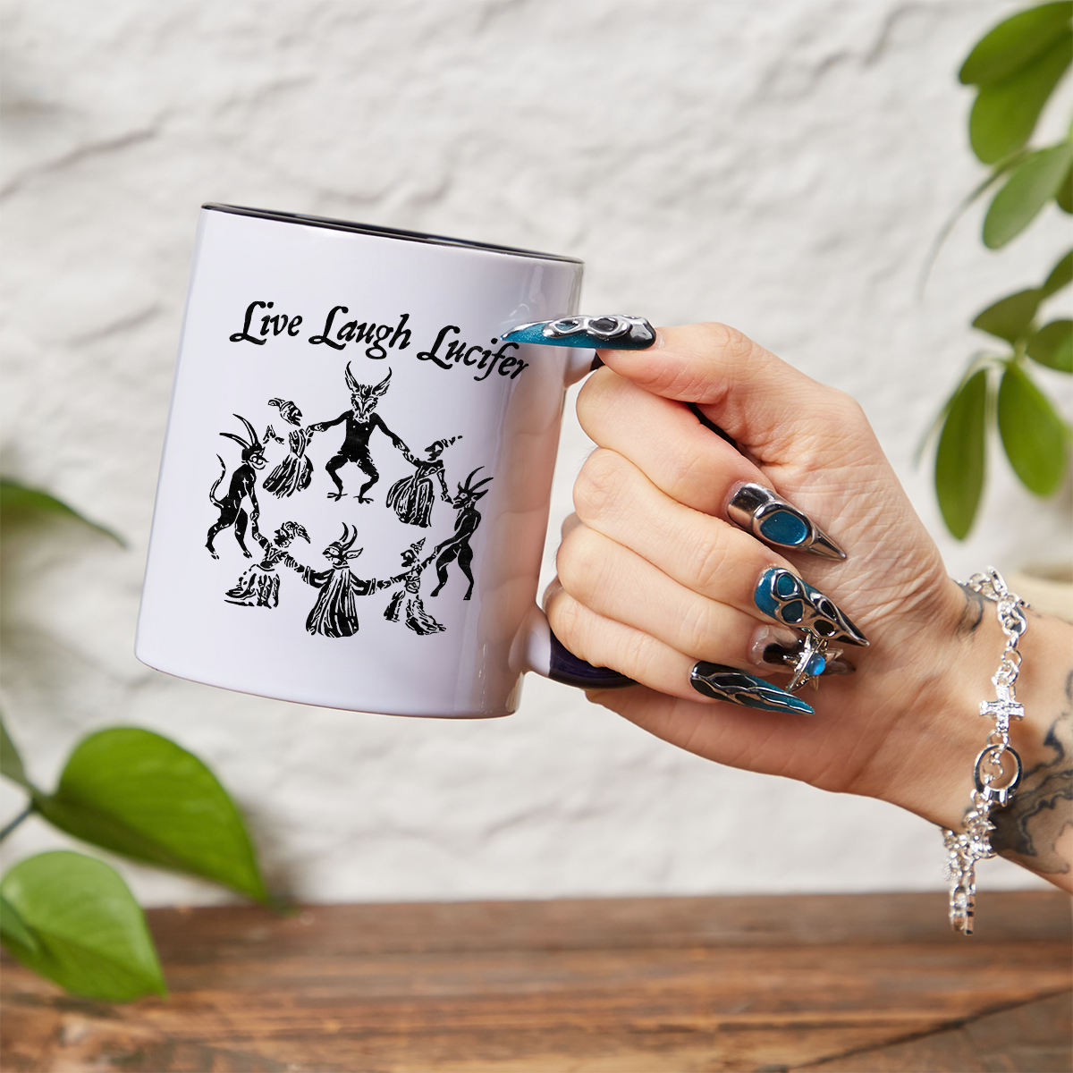 Purplehecate Live Laugh Lucifer Mug