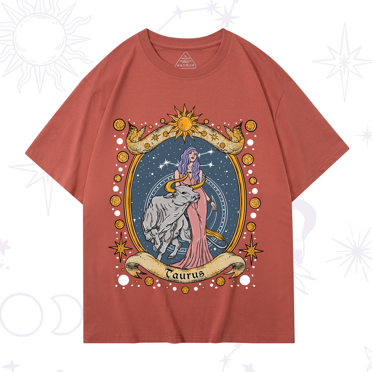 Purplehecate Celestial Taurus Zodiac T-Shirt