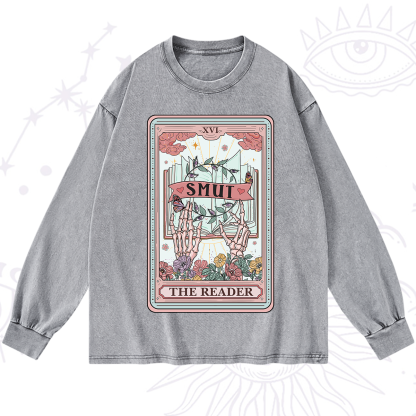 Purplehecate The Smut Reader Tarot Washed Long Sleeve Shirt