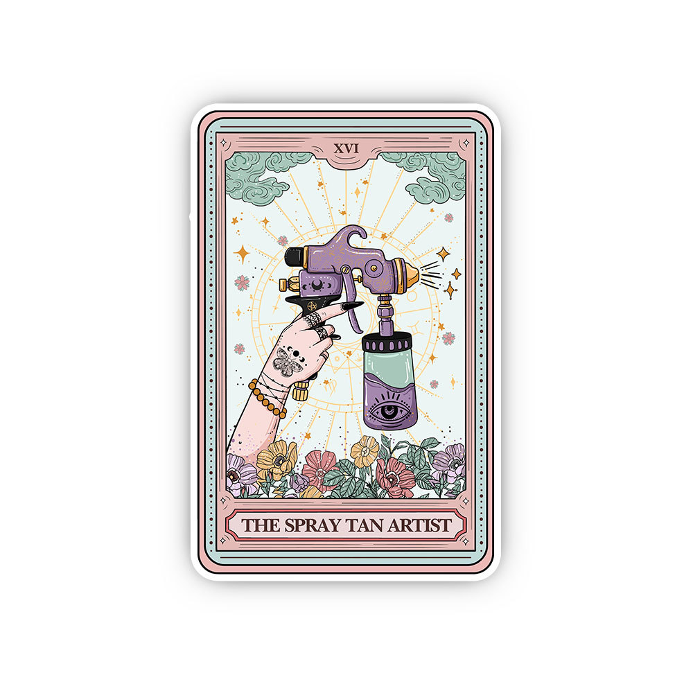 Purplehecate The Spary Tan Artist Tarot Sticker