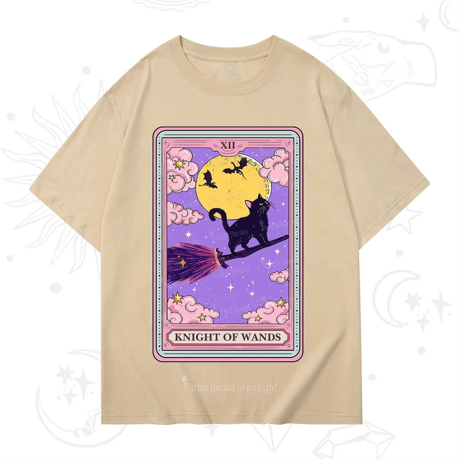 Purplehecate The Knight of Wands Tarot T-Shirt