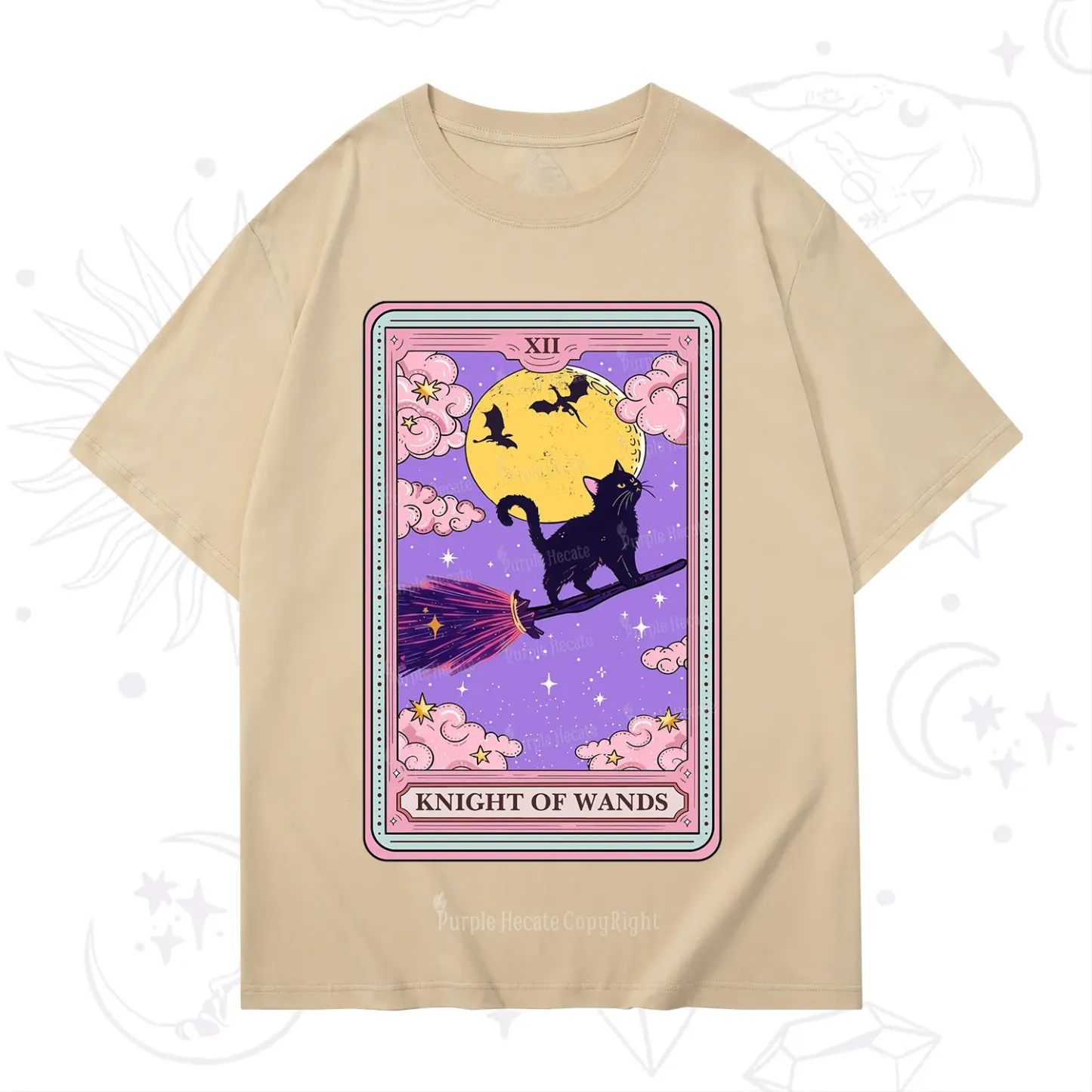 Purplehecate The Knight of Wands Tarot T-Shirt