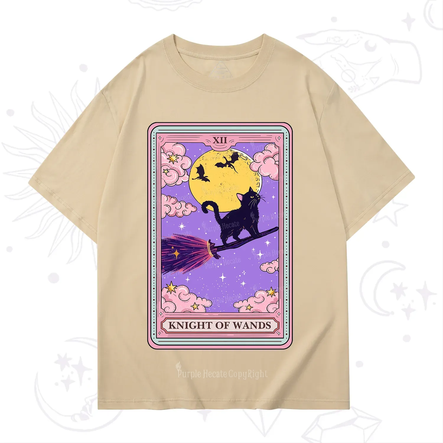 Purplehecate The Knight of Wands Tarot T-Shirt