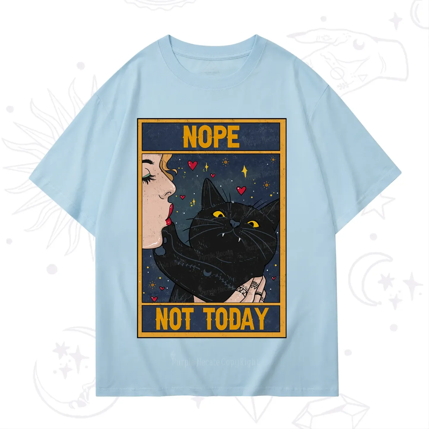Purplehecate The Nope Not Today Tarot T-Shirt