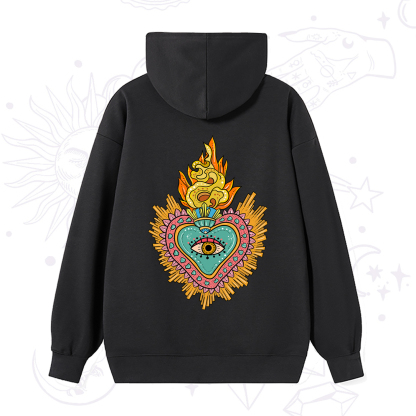 Purplehecate Rainbow Sacred Heart Hoodie