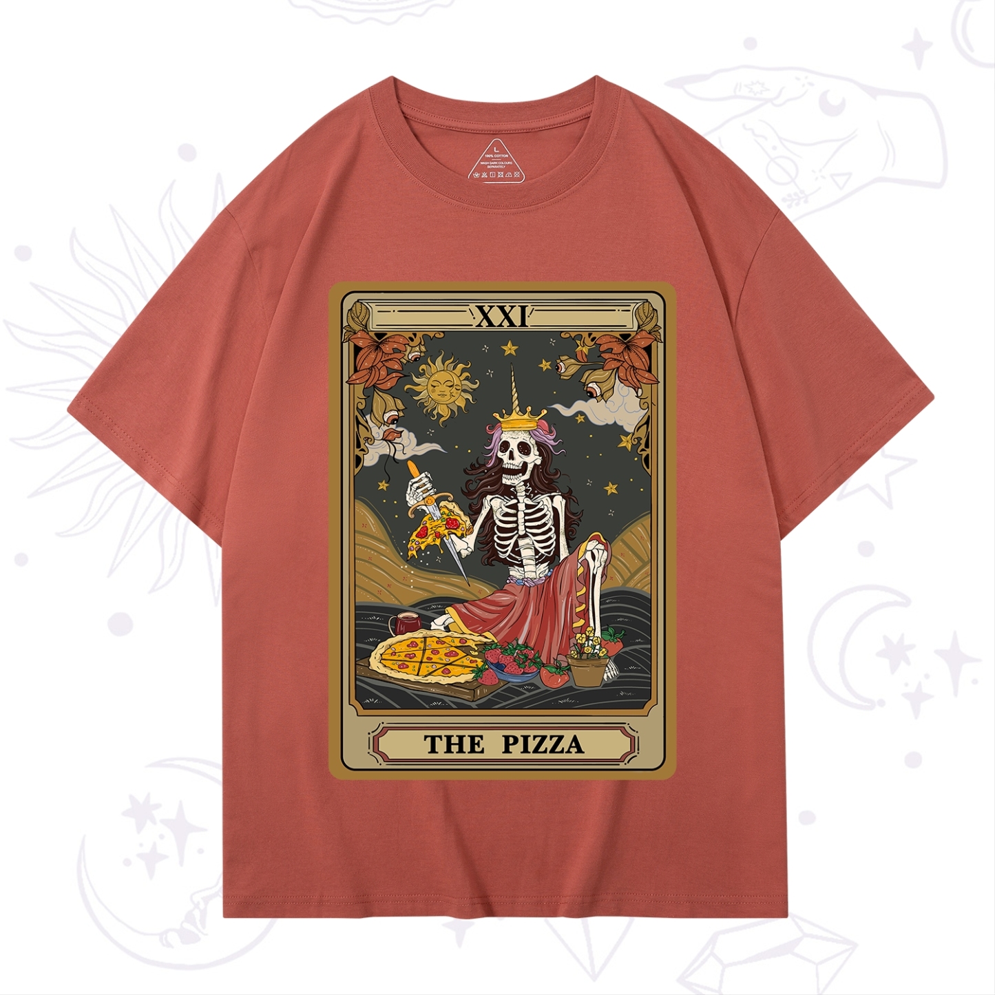Purplehecate The Pizza Tarot Card T-Shirt