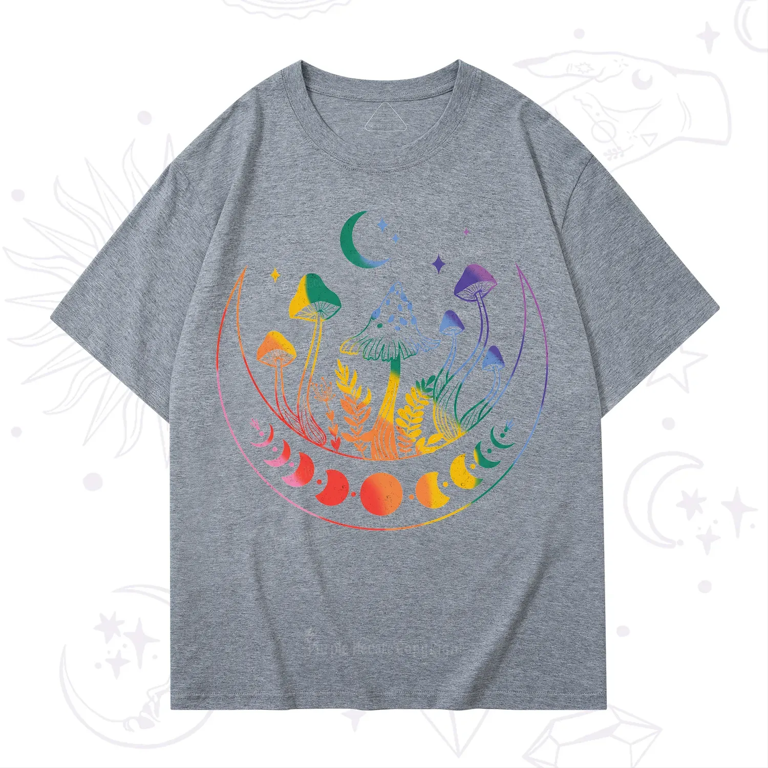 Purplehecate Pride Mushroom Rainbow T-Shirt