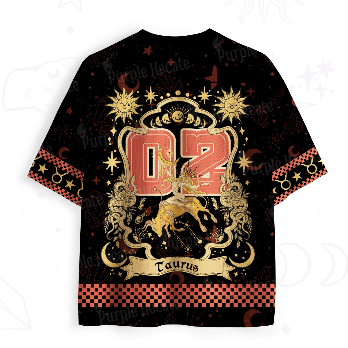 Purplehecate Taurus' Astral Mirage Zodiac Mesh Jersey