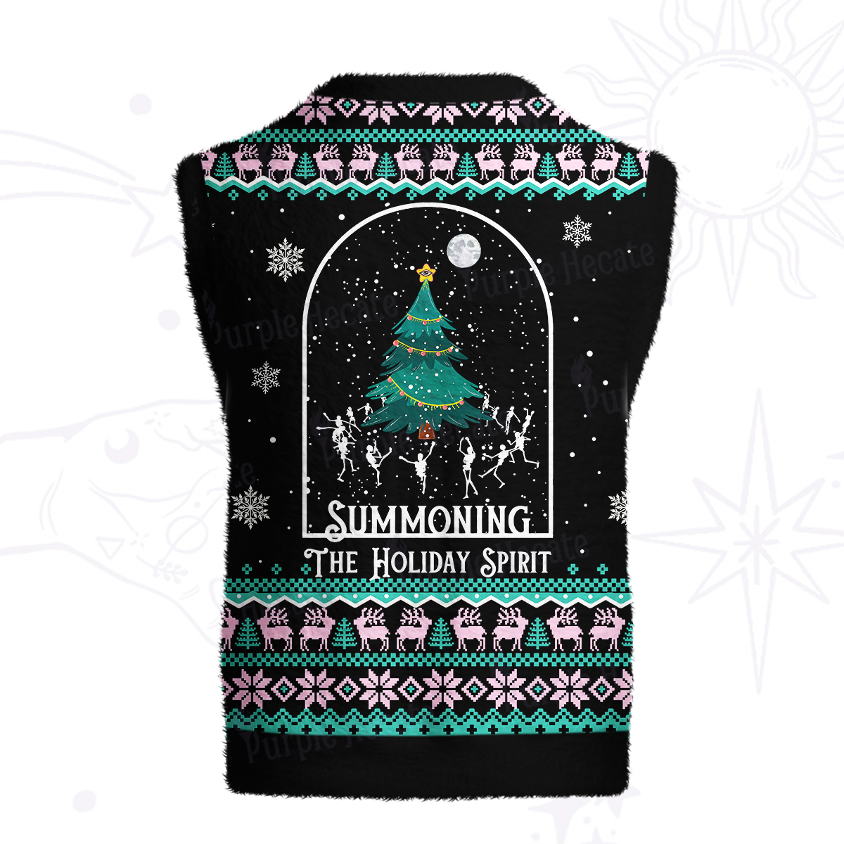 Purplehecate Christmas The Holiday Spirit Ugly Sweater Vest
