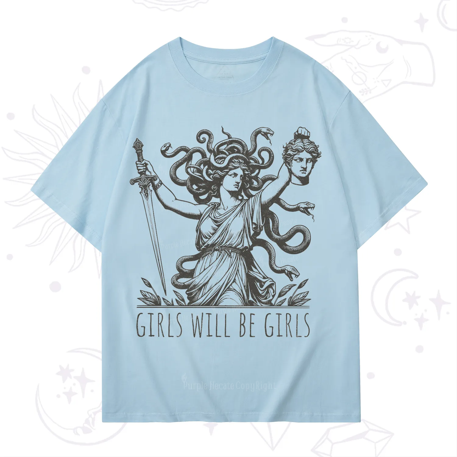 Purplehecate Girls Will Be Girls Medusa T-Shirt