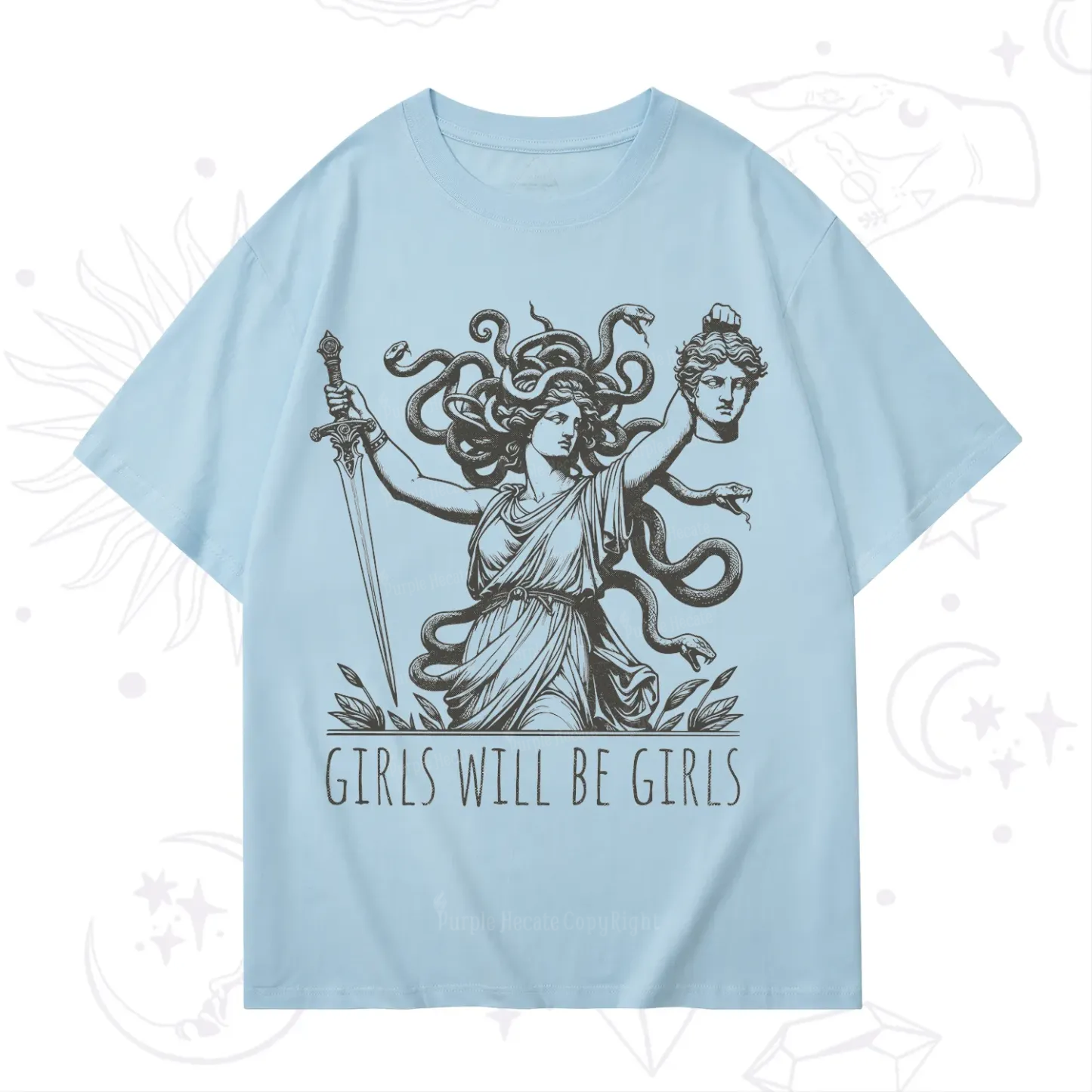 Purplehecate Girls Will Be Girls Medusa T-Shirt