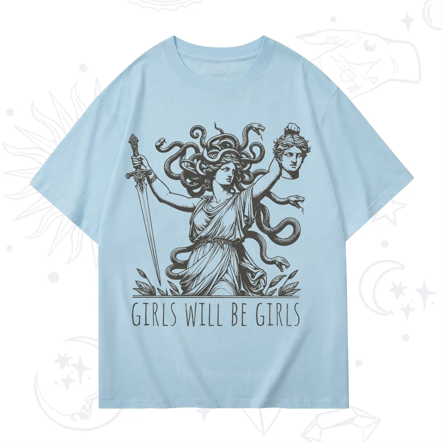 Purplehecate Girls Will Be Girls Medusa T-Shirt