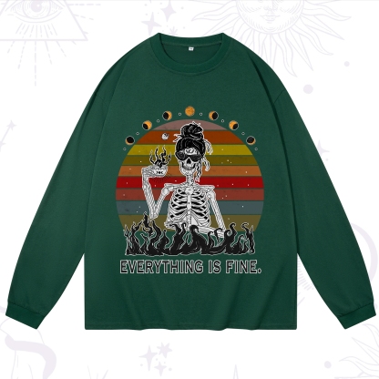 Purplehecate Eat Sleep Tarot Repeat Long Sleeve T-Shirt