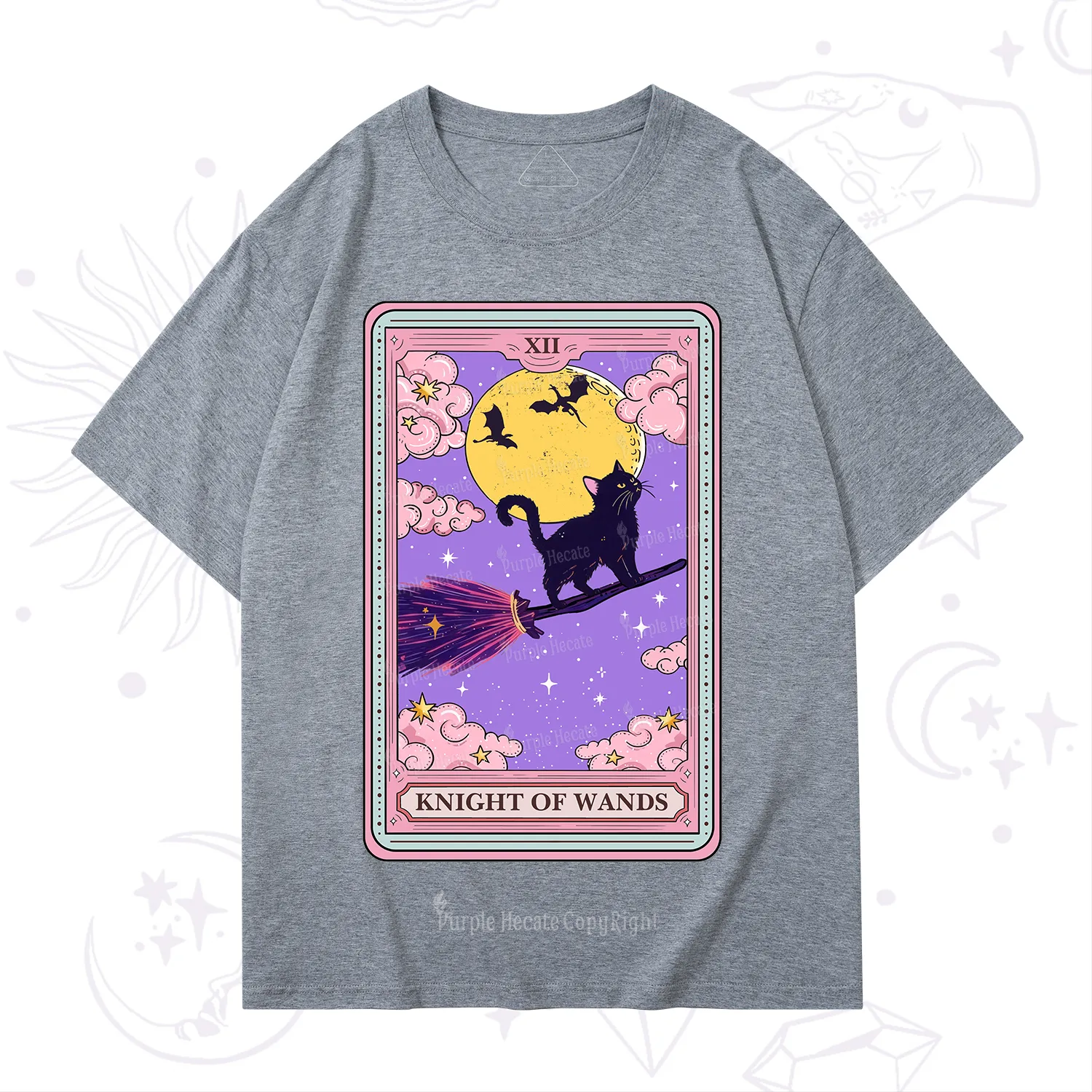 Purplehecate The Knight of Wands Tarot T-Shirt