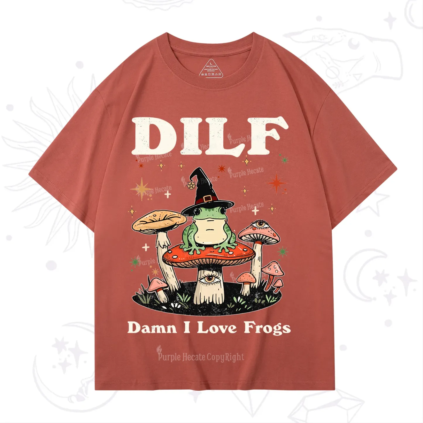 Purplehecate Dilf Damn I Love Frogs T-Shirt