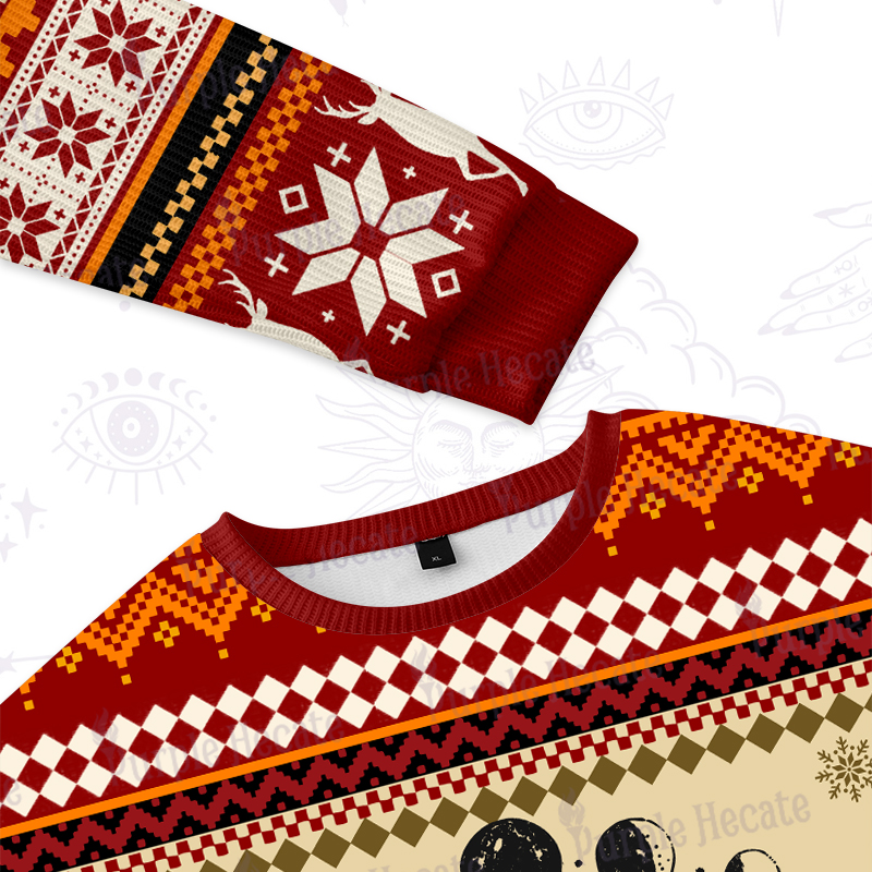 Purplehecate Support Your Local Coven Ugly Christmas Sweatshirts