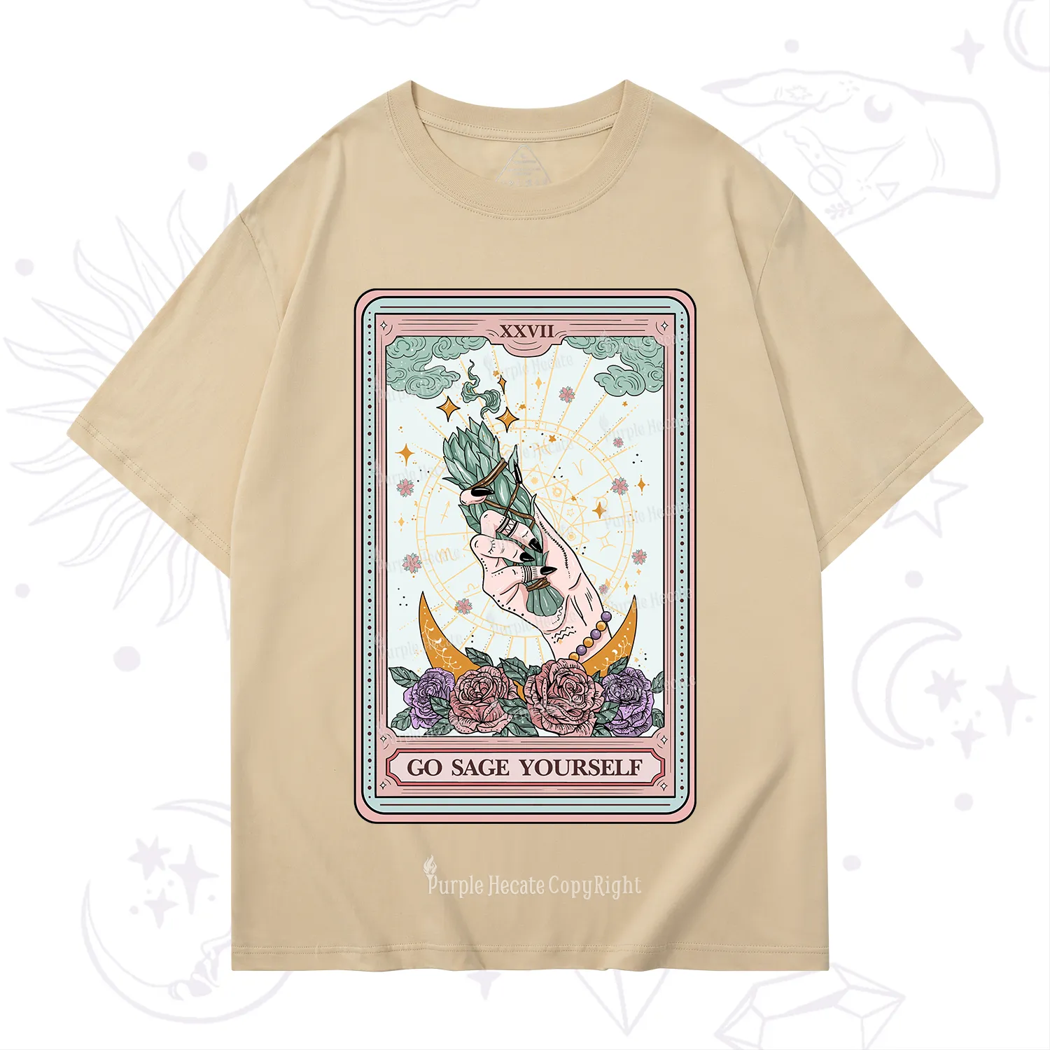 Purplehecate The Go Sage Yourself Tarot T-Shirt