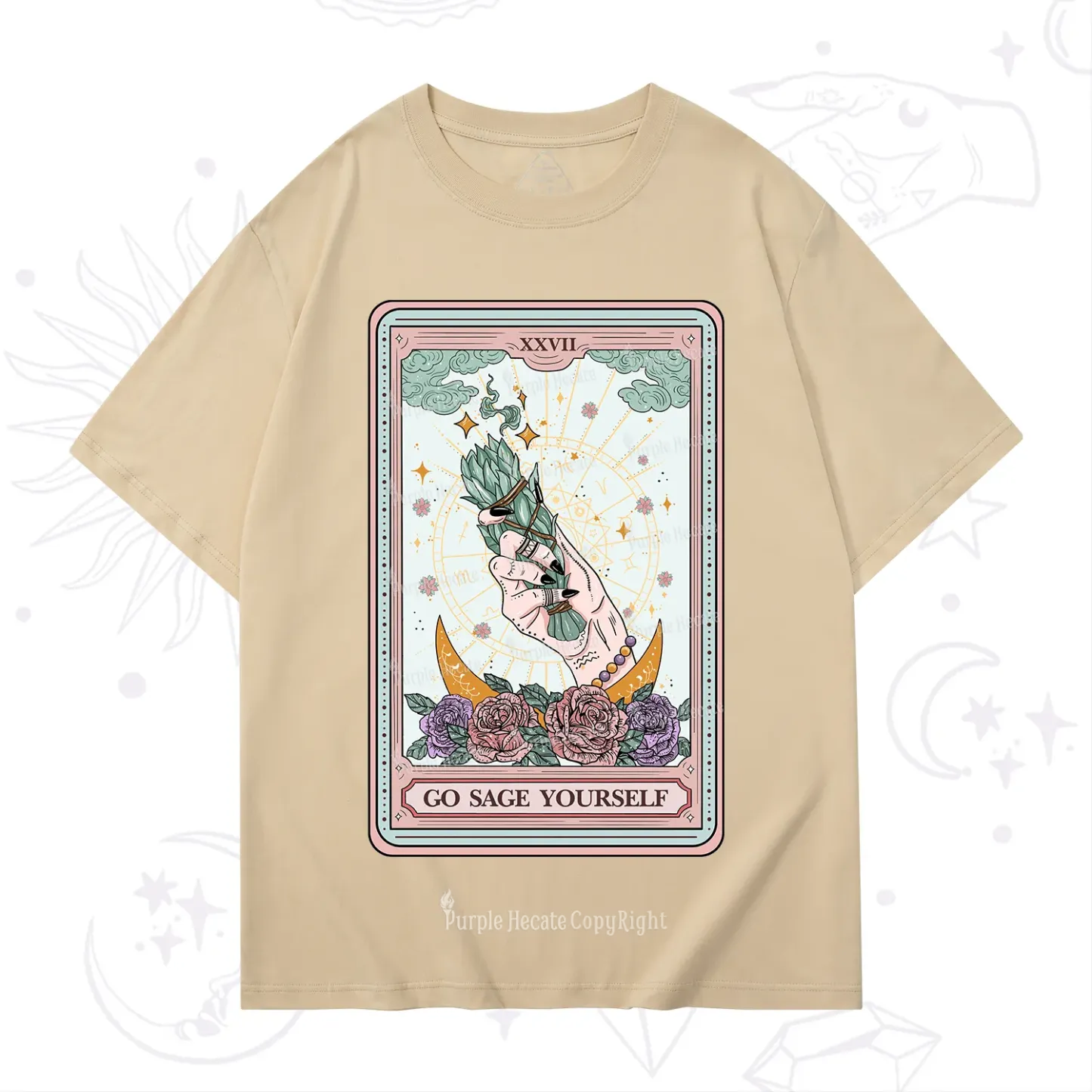 Purplehecate The Go Sage Yourself Tarot T-Shirt