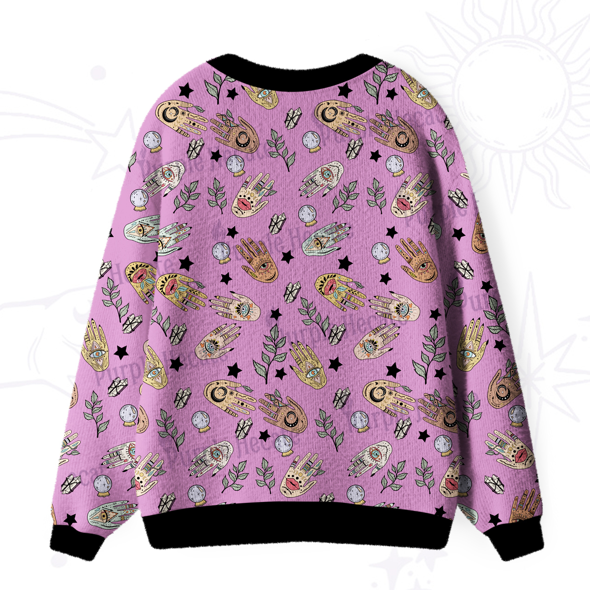 Purplehecate Helping Hands Ugly Cardigan Sweaters