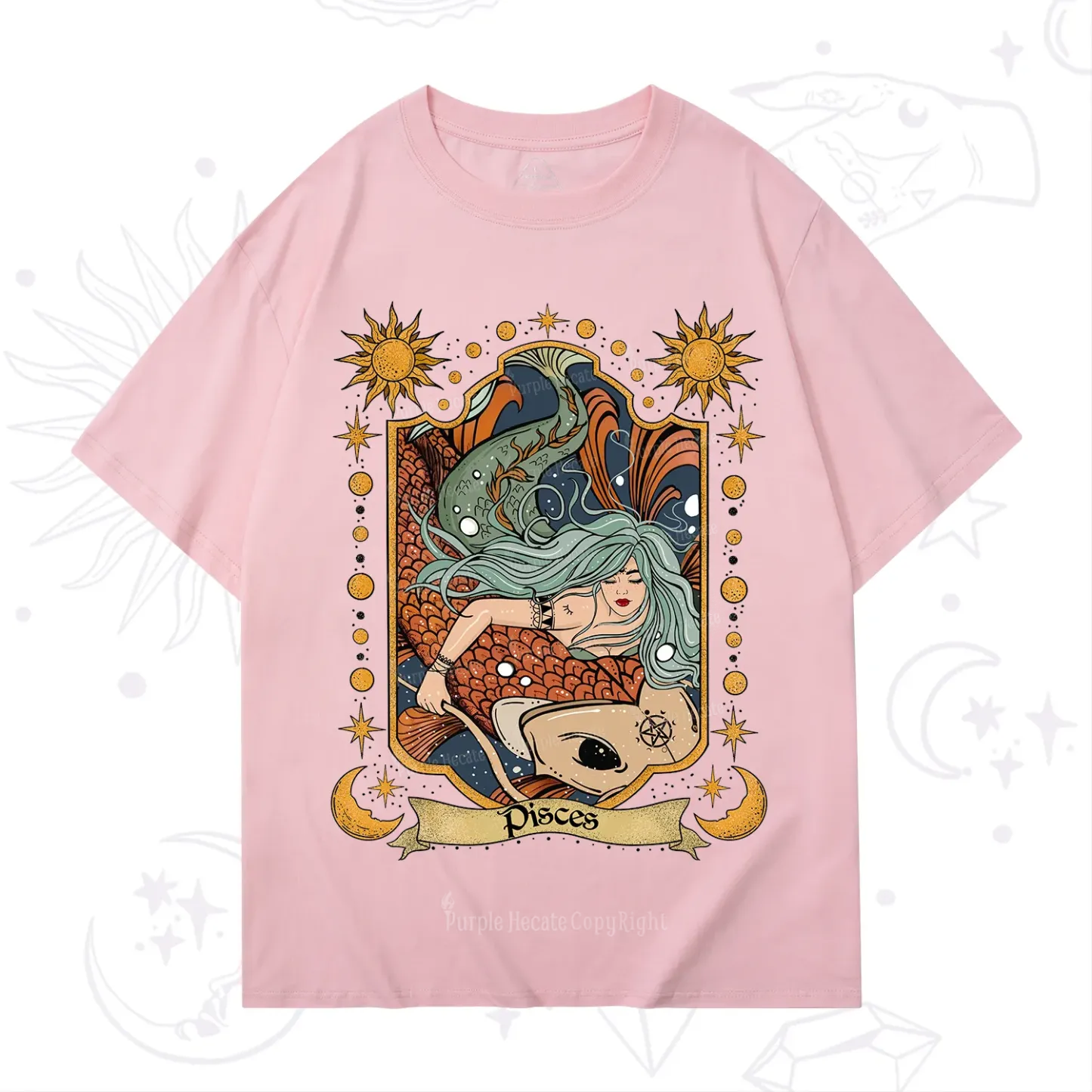 Purplehecate Mystic Pisces Zodiac T-Shirt