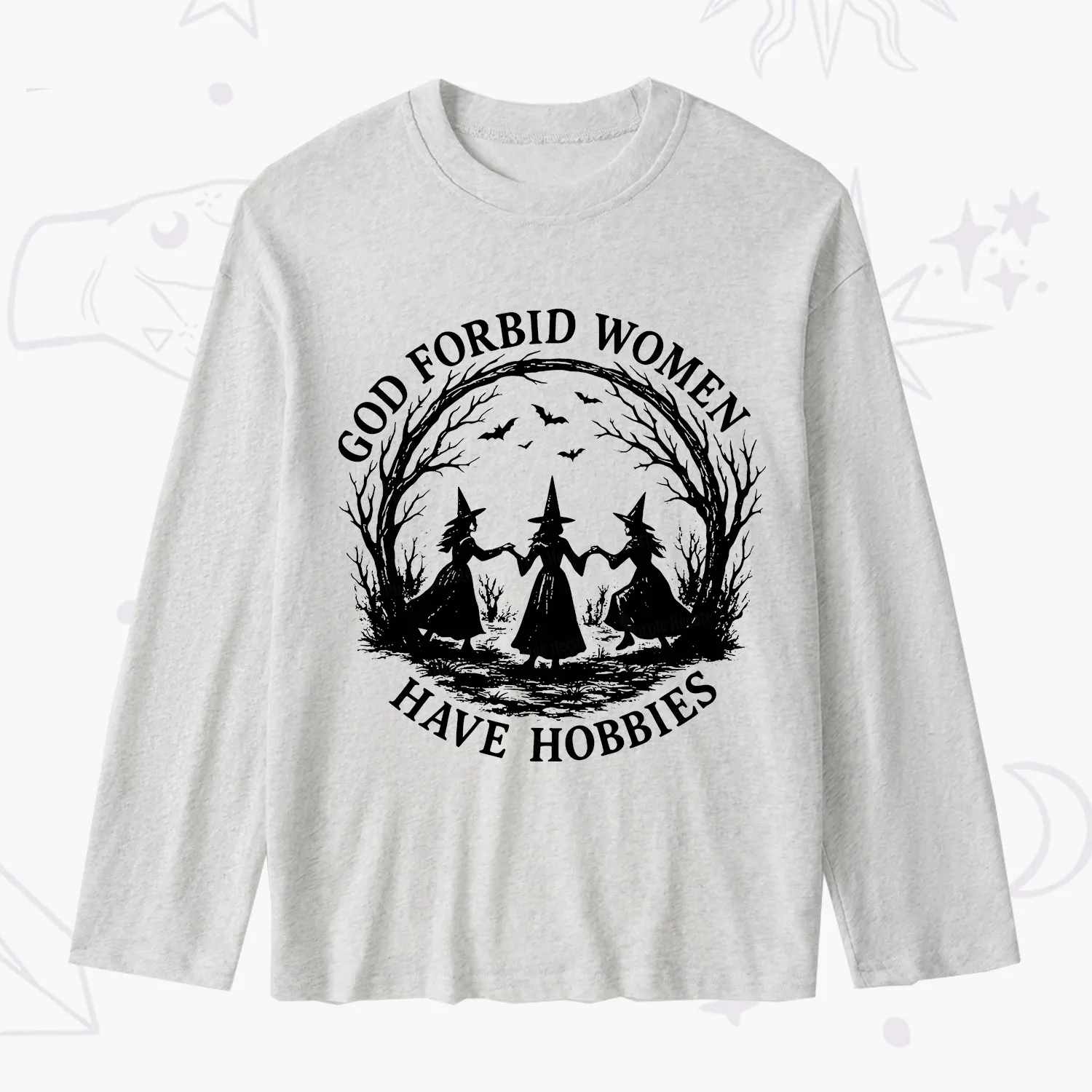 Purplehecate God Forbid Women Have Hobbies Slub Long Sleeve T-Shirt