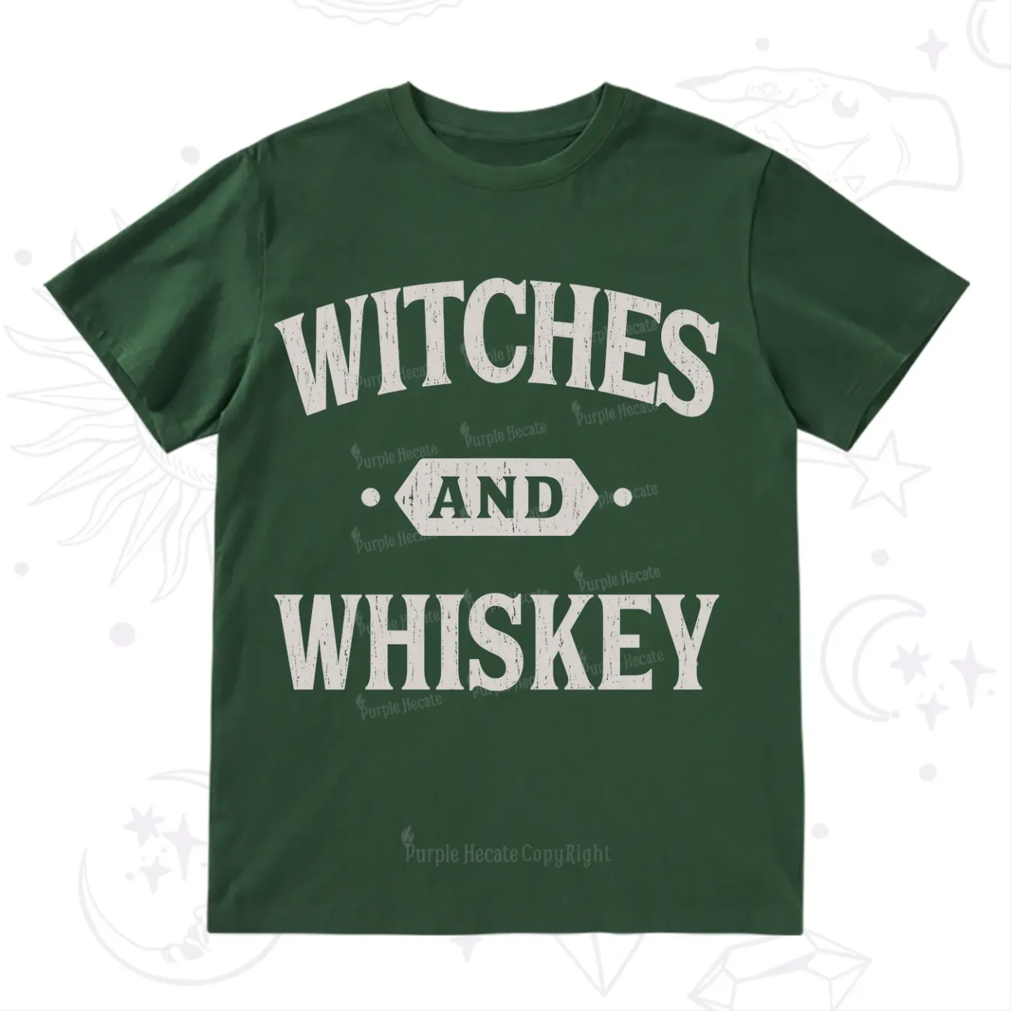 Purplehecate Witches and Whiskey T-Shirt