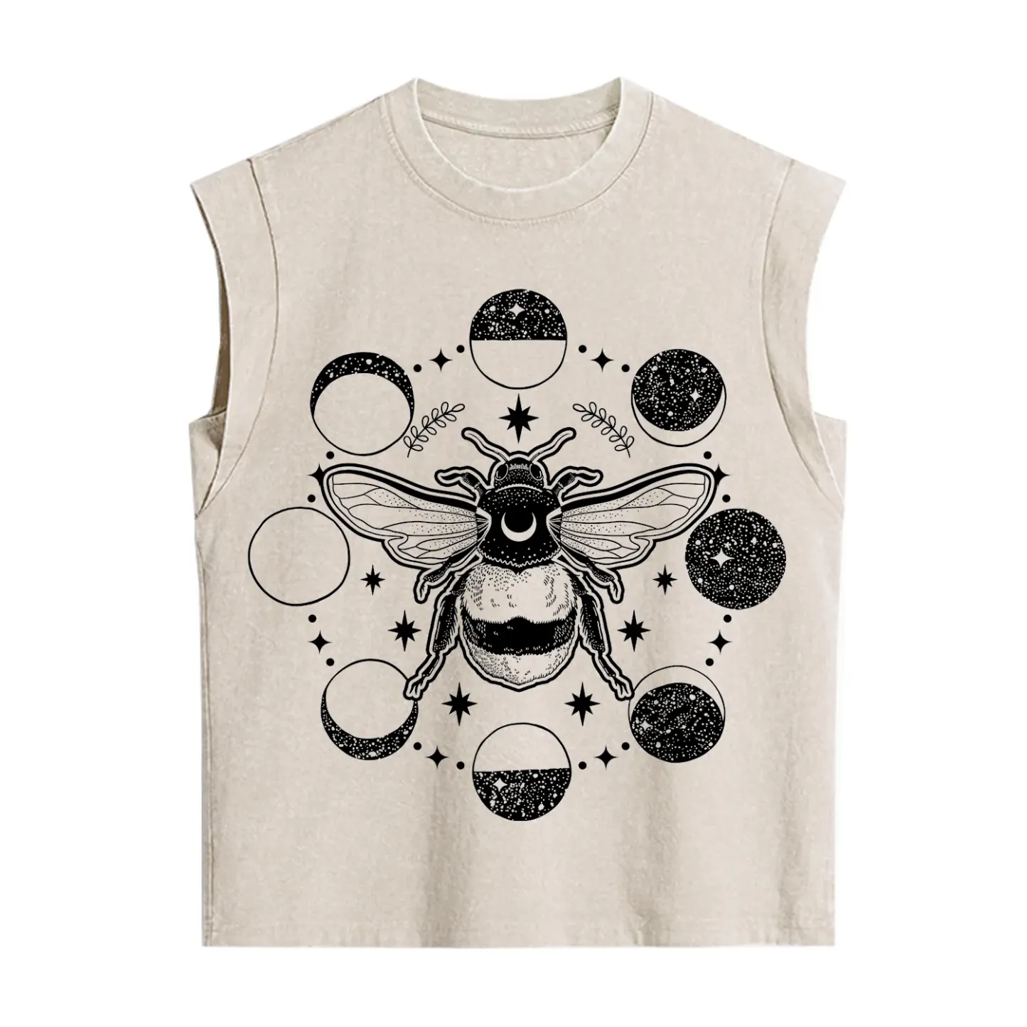 Purplehecate Moon Bee Vintage Washed Tank