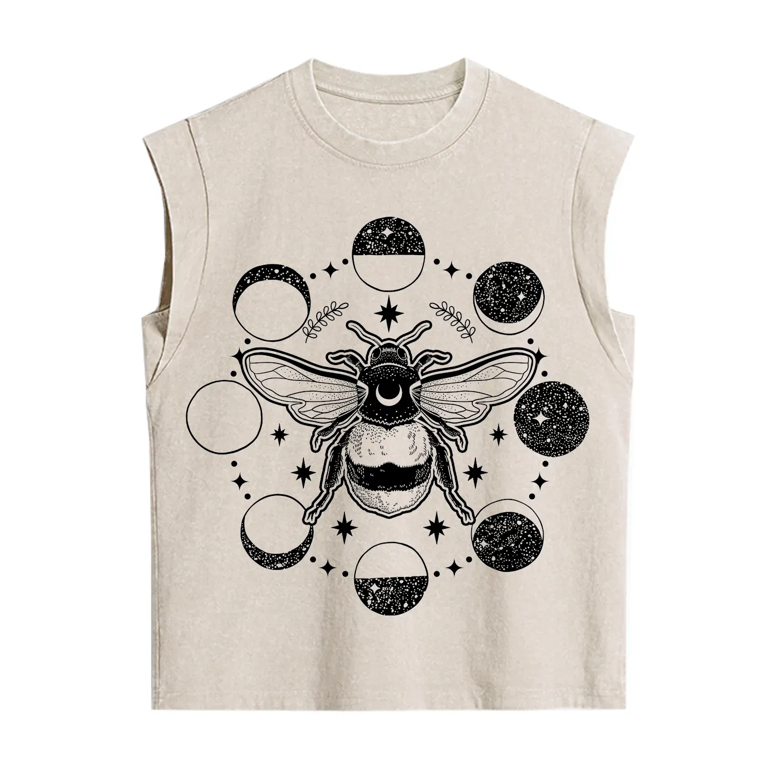 Purplehecate Moon Bee Vintage Washed Tank