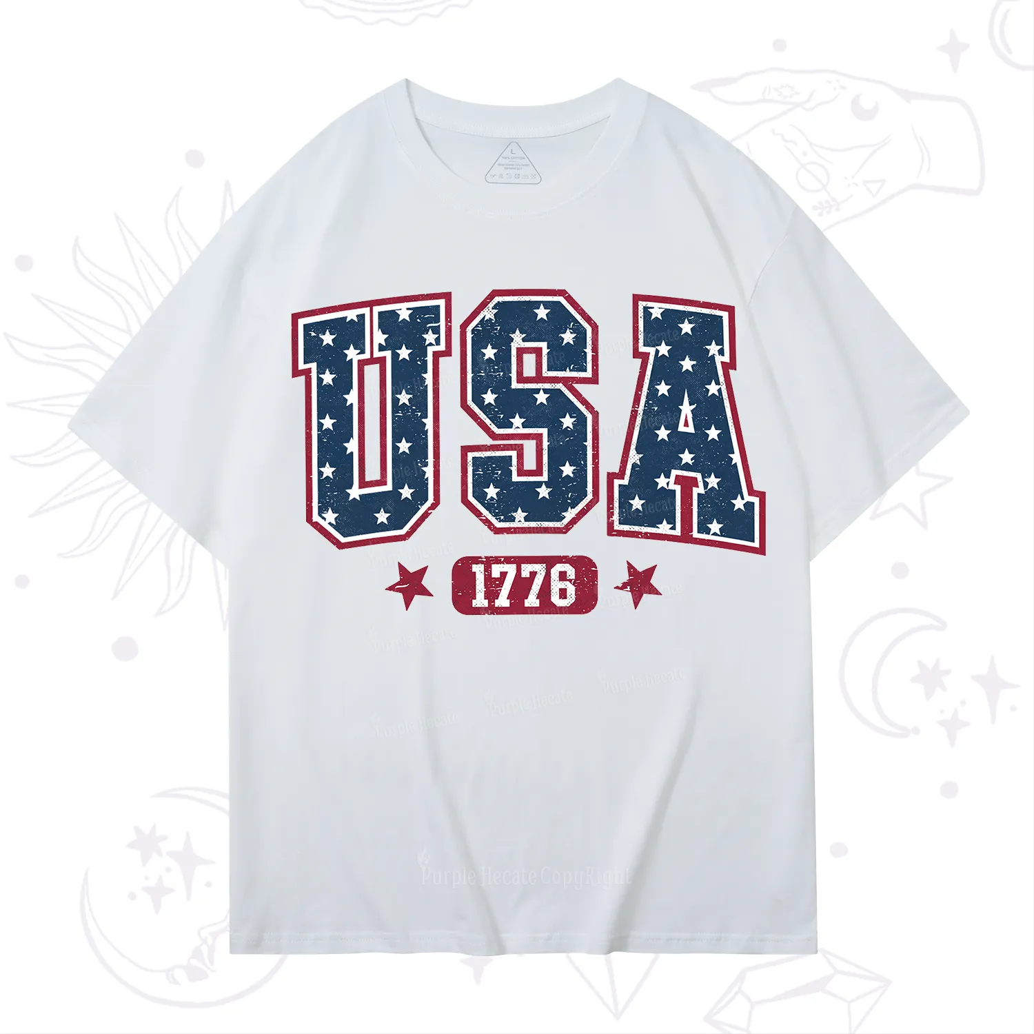 Purplehecate Retro USA 1776 T-Shirt