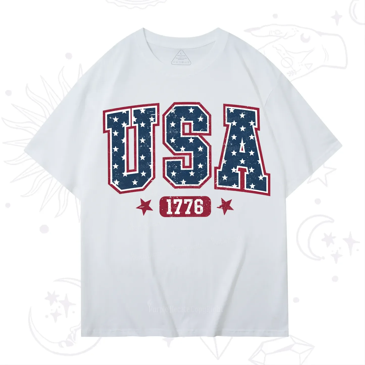 Purplehecate Retro USA 1776 T-Shirt