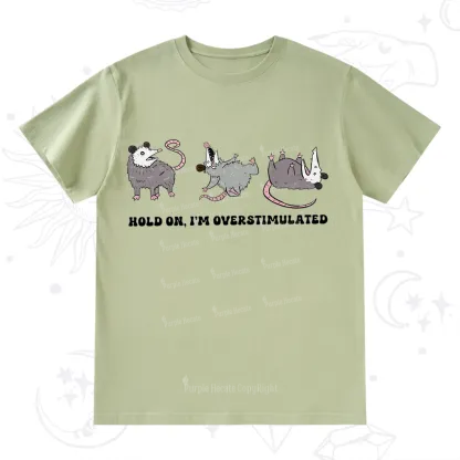 Purplehecate Hold On I'm Overstimulated T-Shirt