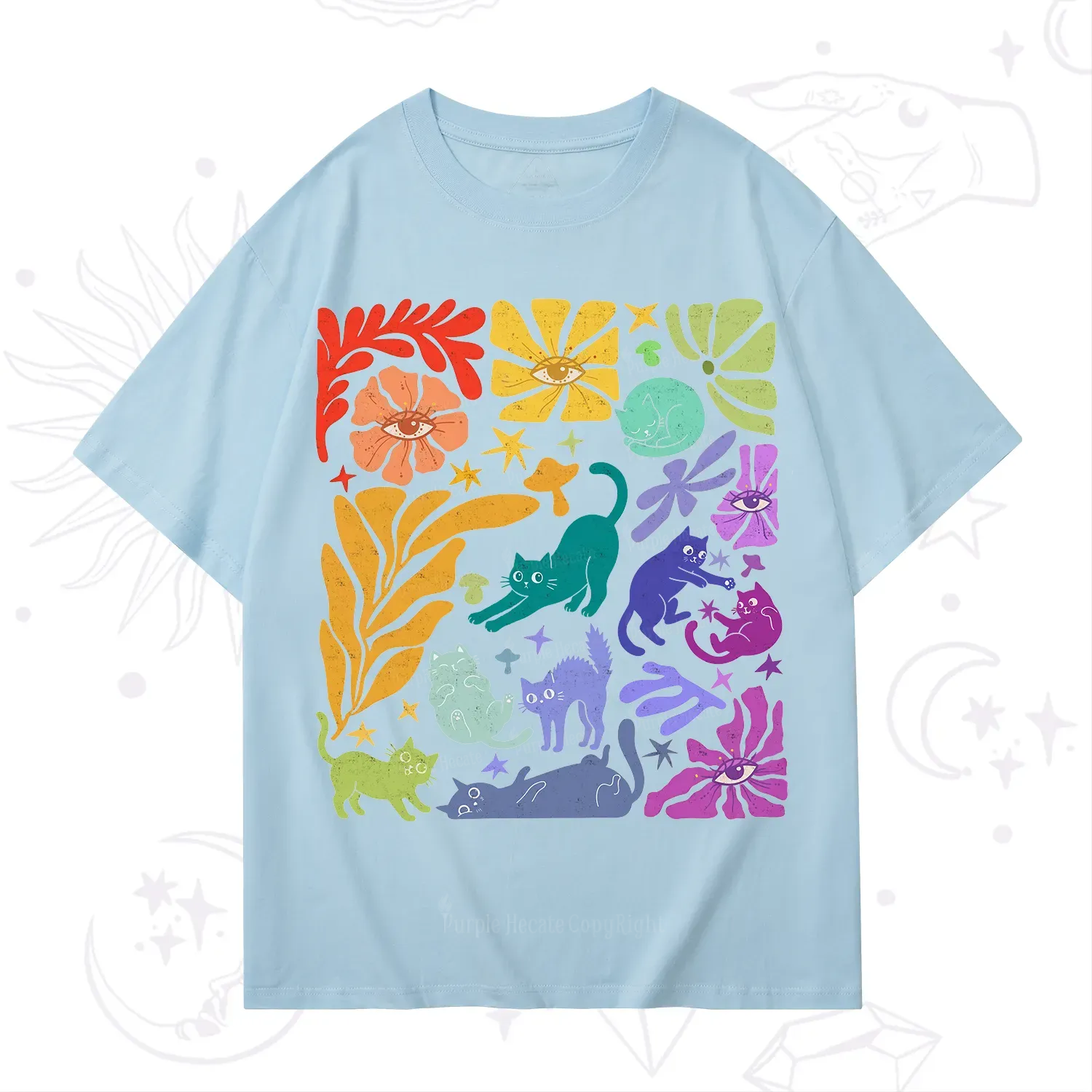Purplehecate Rainbow Pride Cats T-Shirt
