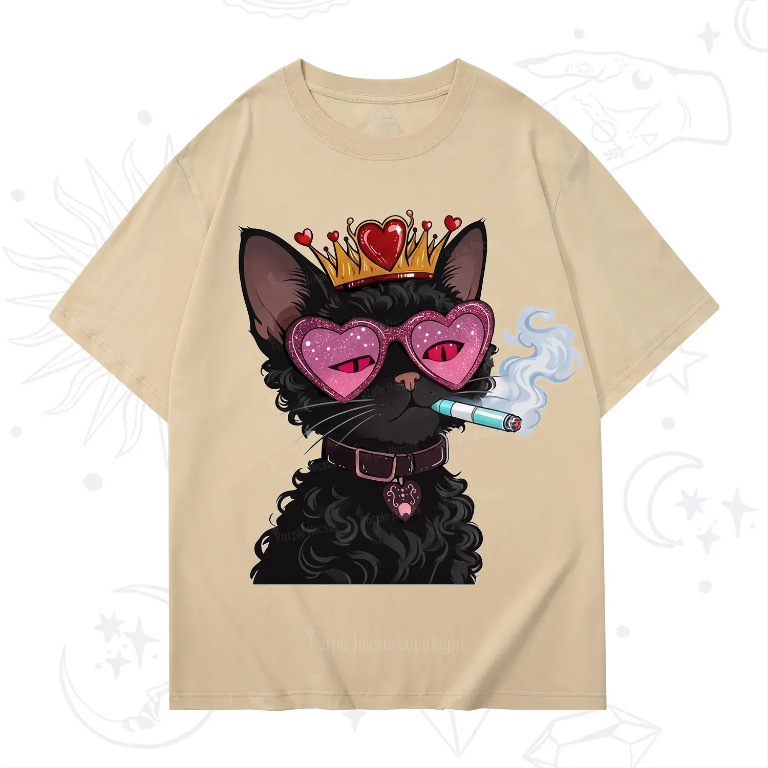 Purplehecate Join the Baddie Era Queen Cat T-Shirt