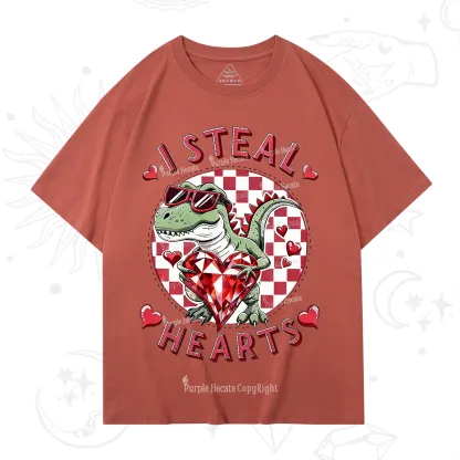 Purplehecate I Steal Hearts Valentine T-Shirt