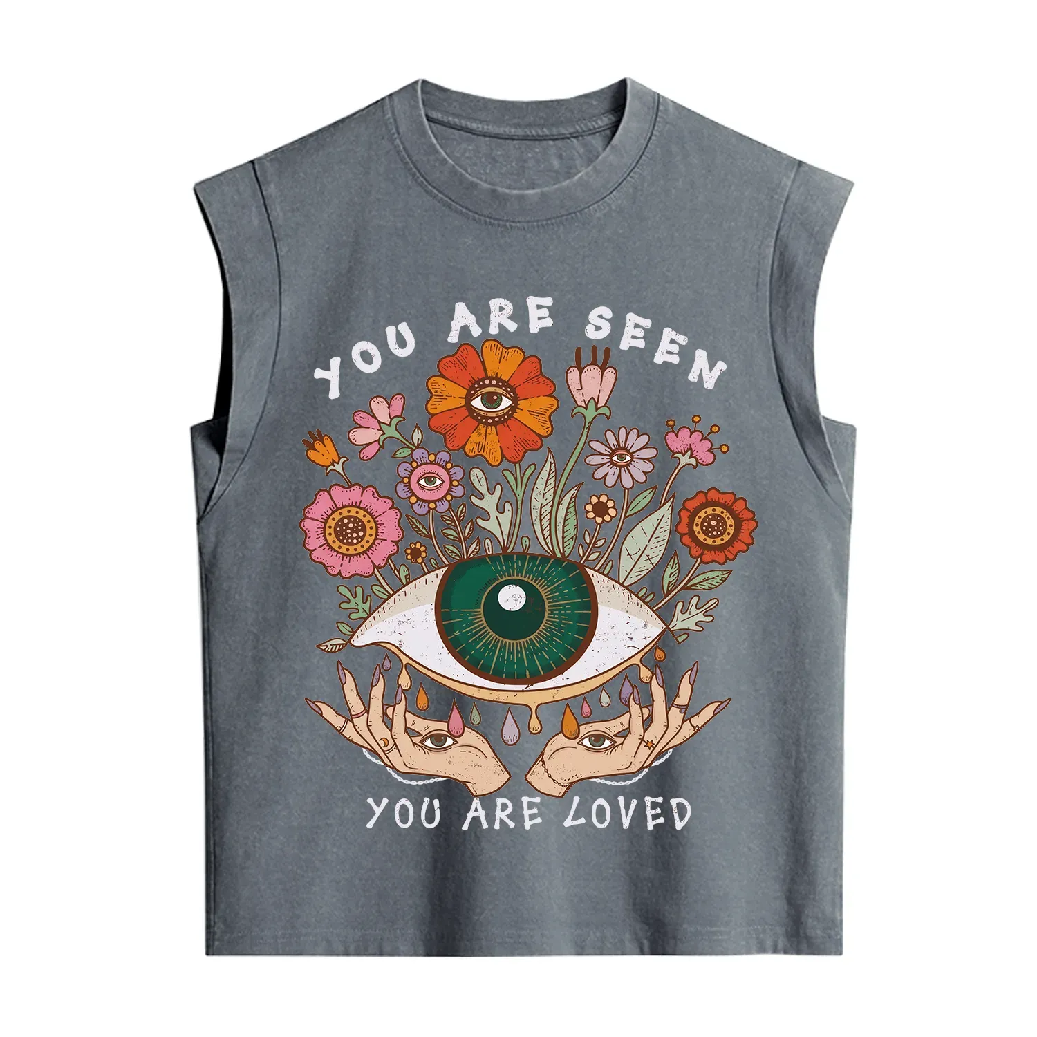 Purplehecate You Are Seen You Are Loved Vintage Washed Tank