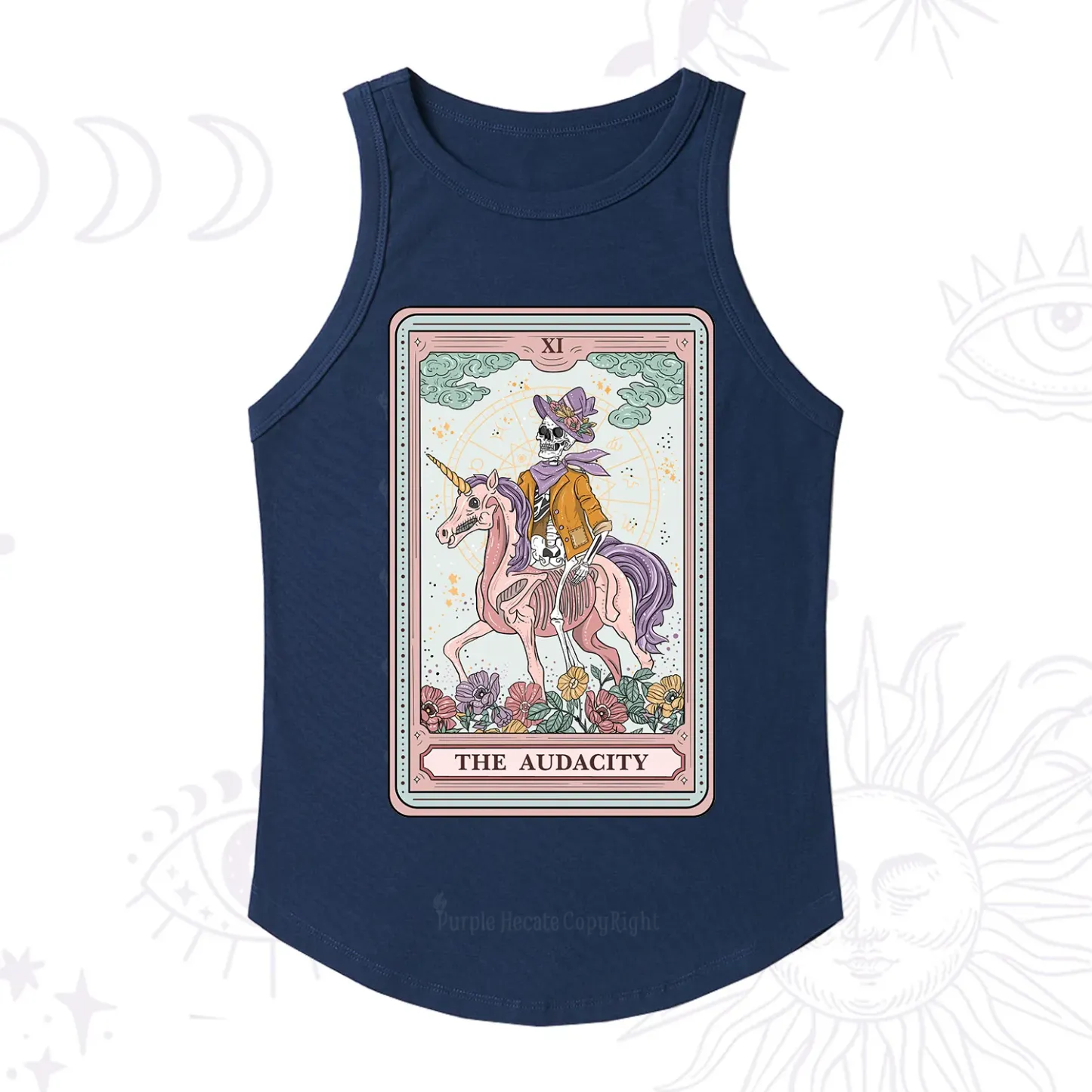 Purplehecate The Audacity Tarot Card Ribbed Tank Top