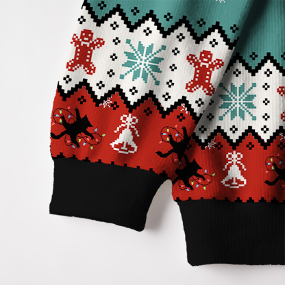 Purplehecate You've Got to Be Kidding Me Fuzzy Ugly Christmas Sweatshirt