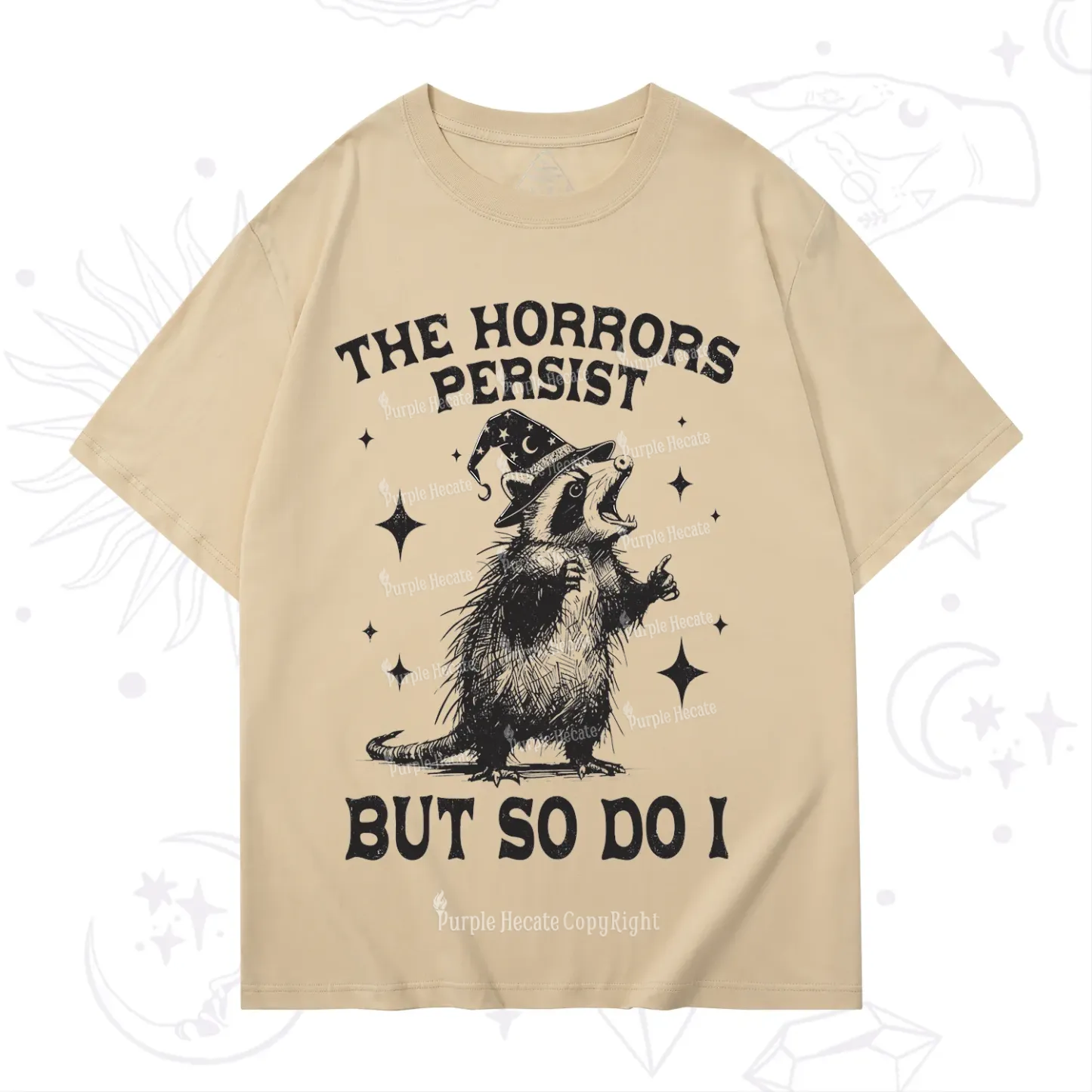 Purplehecate The Horrors Persist But So Do I T-Shirt