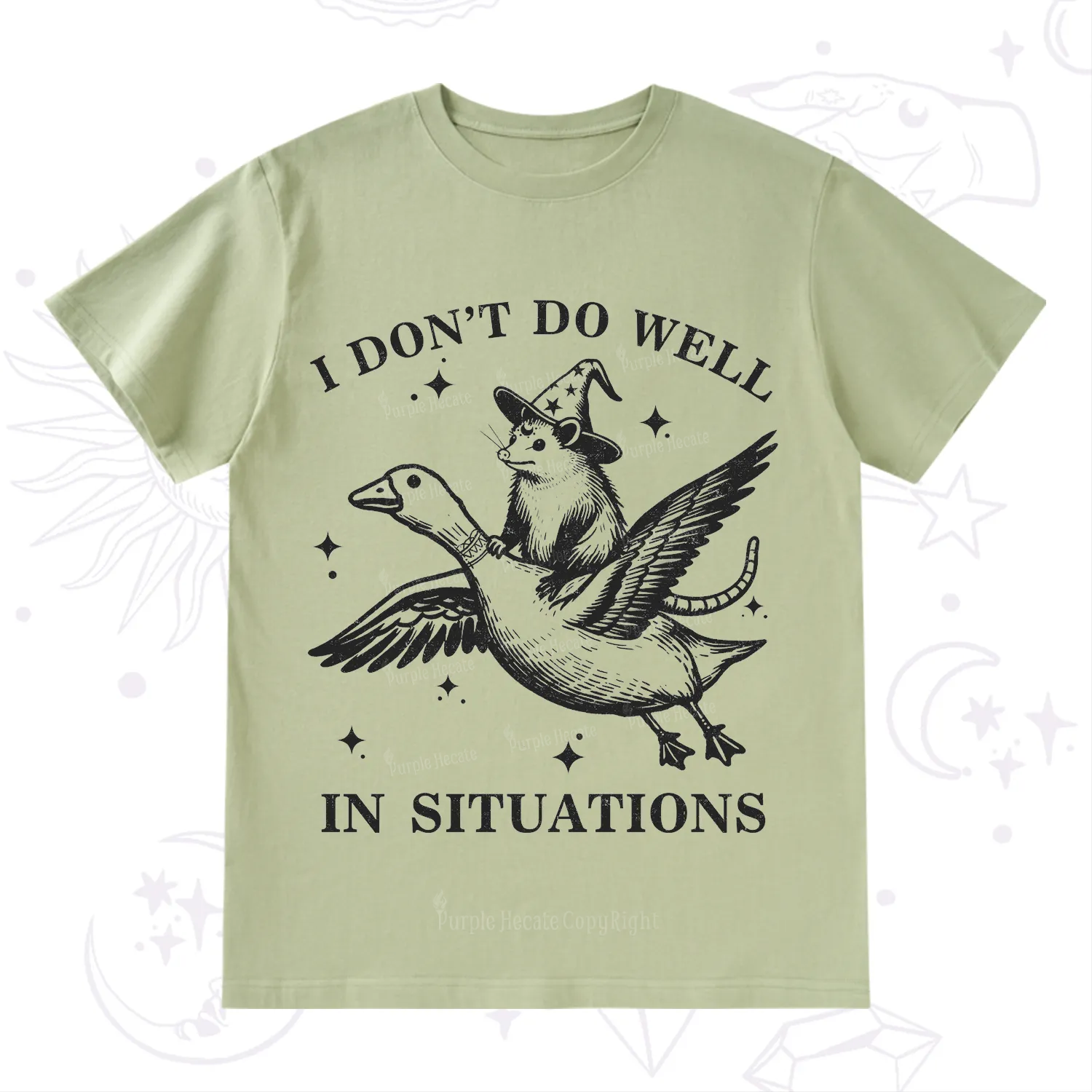 Purplehecate I Don't Do Well In Situations T-Shirt