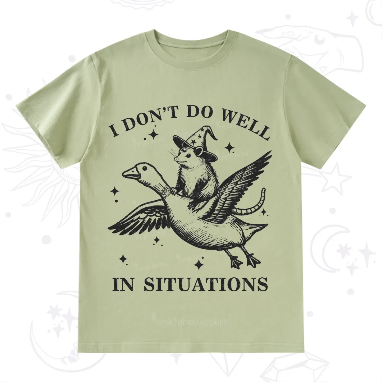 Purplehecate I Don't Do Well In Situations T-Shirt