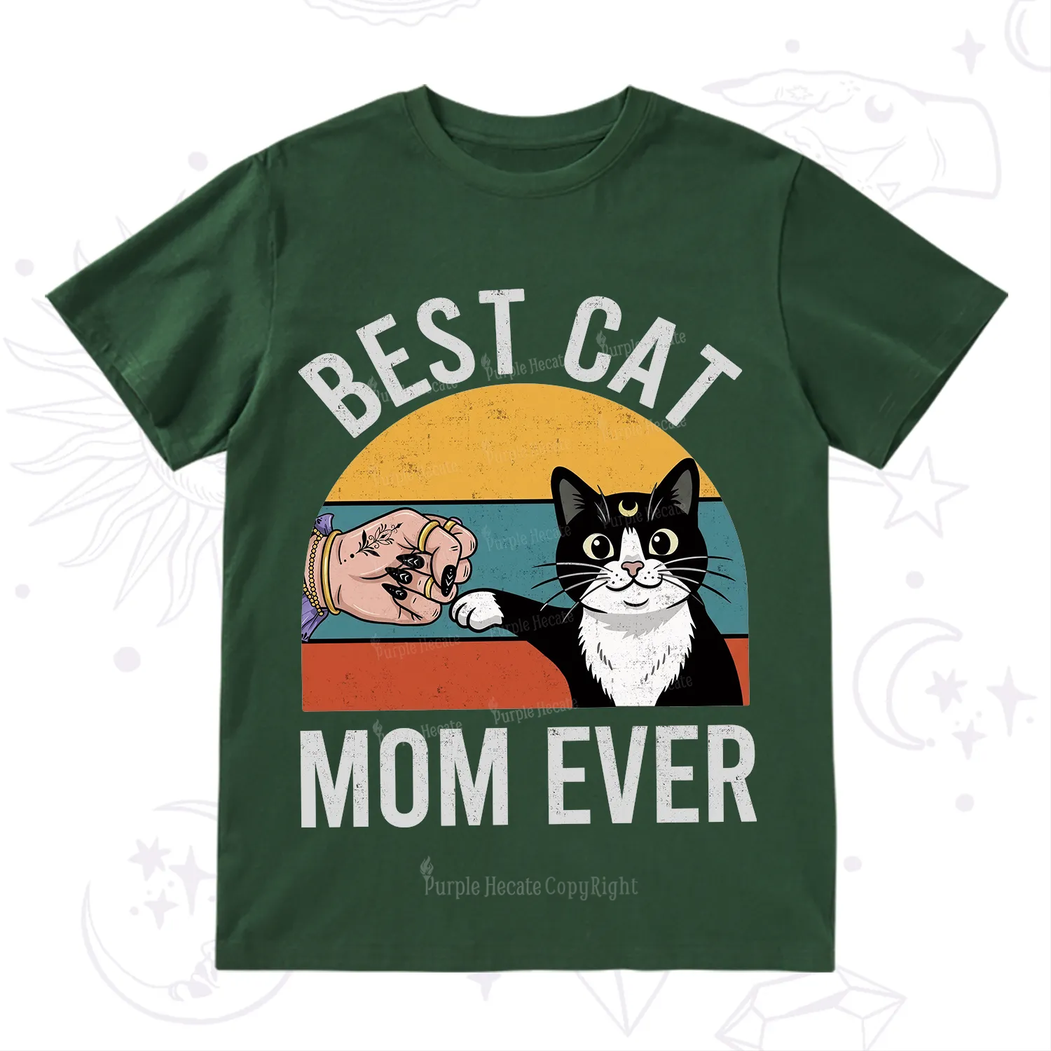 Purplehecate Best Cat Mom Ever T-Shirt
