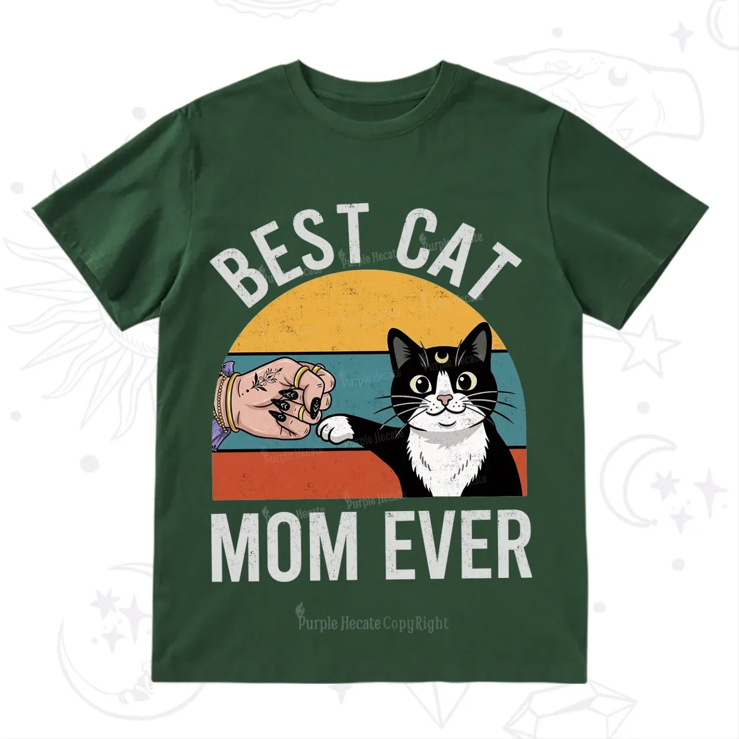 Purplehecate Best Cat Mom Ever T-Shirt