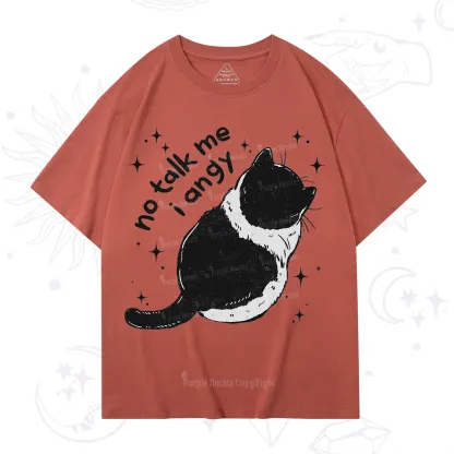 Purplehecate No Talk Me Im Angy Cat T-Shirt