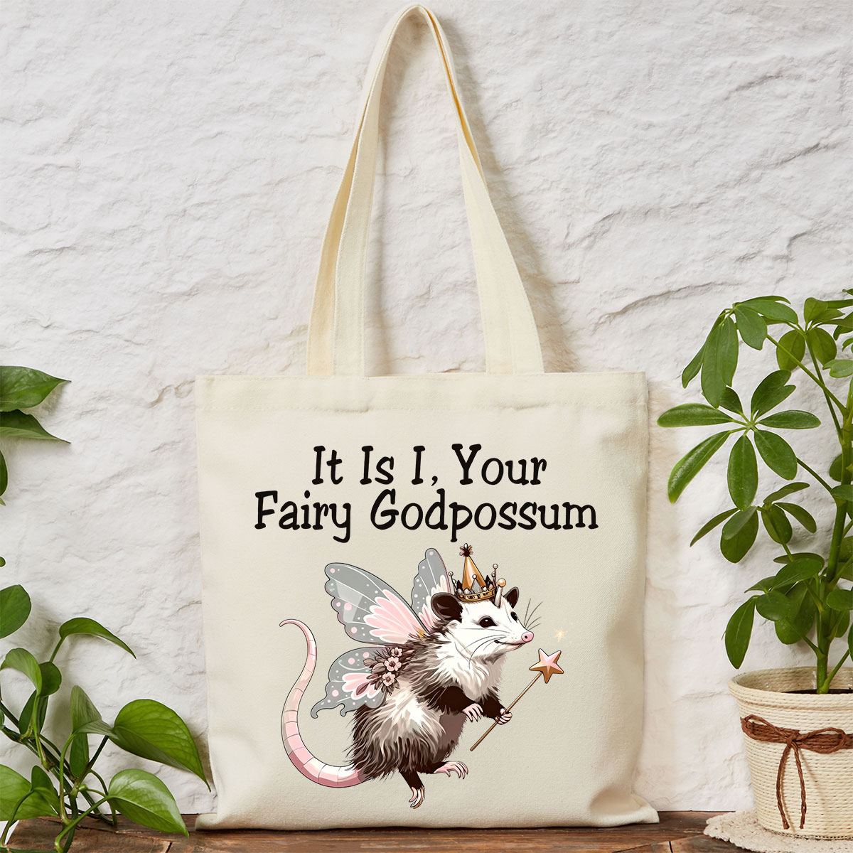 Purplehecate It Is I Your Fairy Godpossum Tote Bag