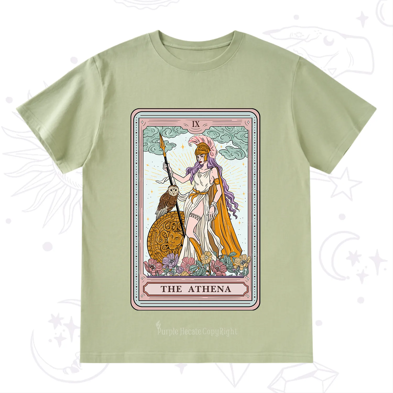 Purplehecate The Athena Tarot T-Shirt