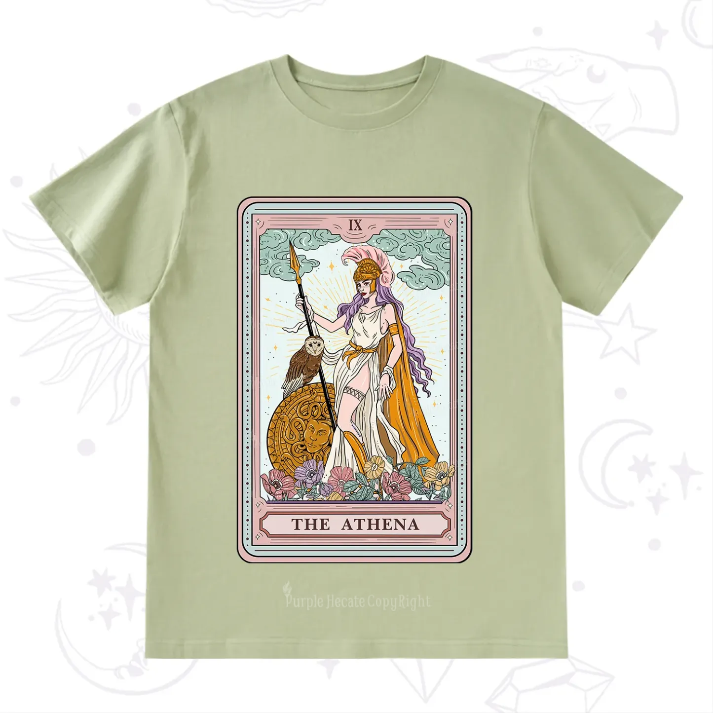 Purplehecate The Athena Tarot T-Shirt