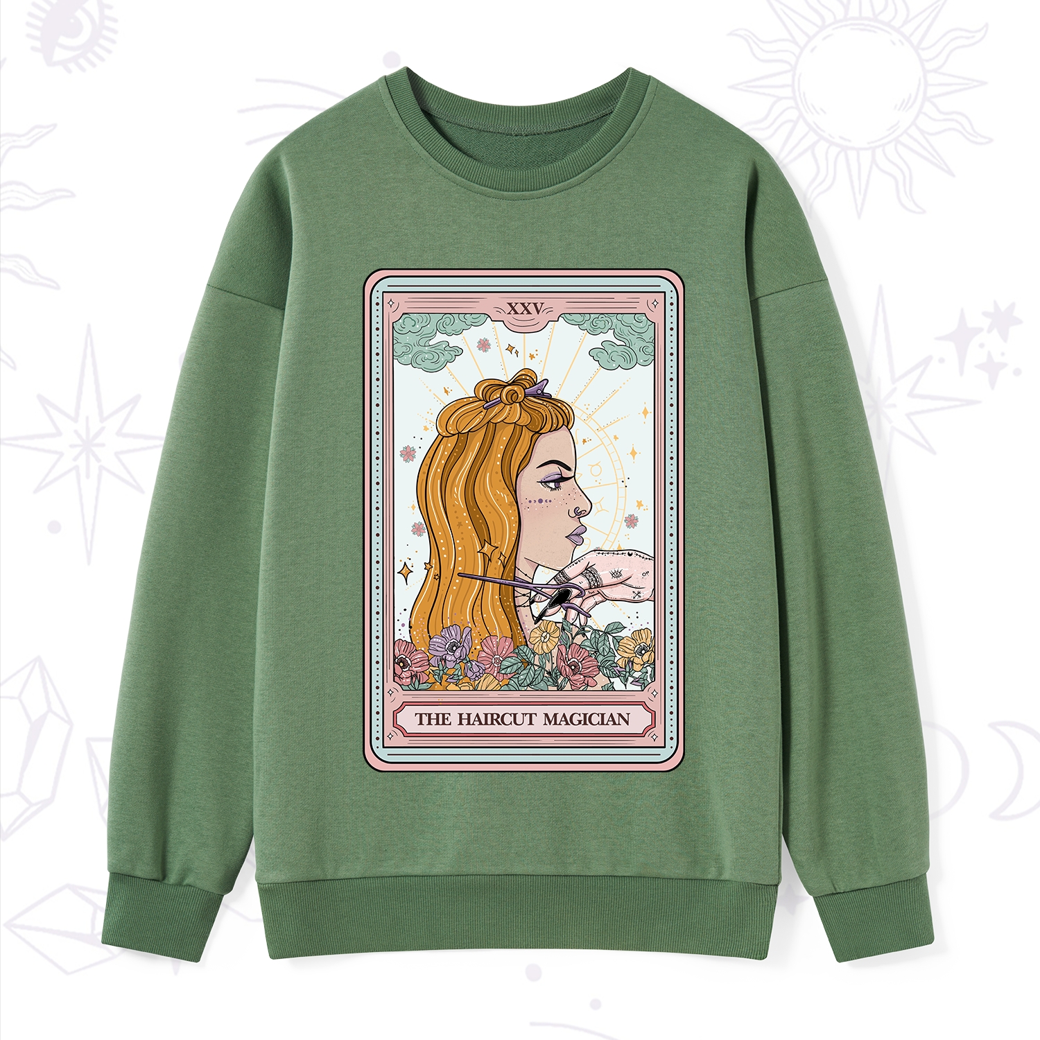 Purplehecate The Haircut Magician Tarot Sweatshirt