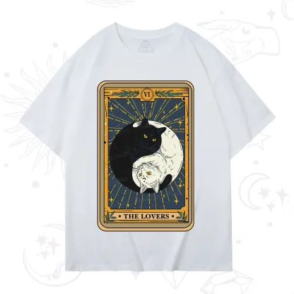 Purplehecate The Lovers Cat Tarot T-Shirt