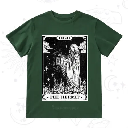 Purplehecate The Hermit Goddess Tarot Card T-Shirt