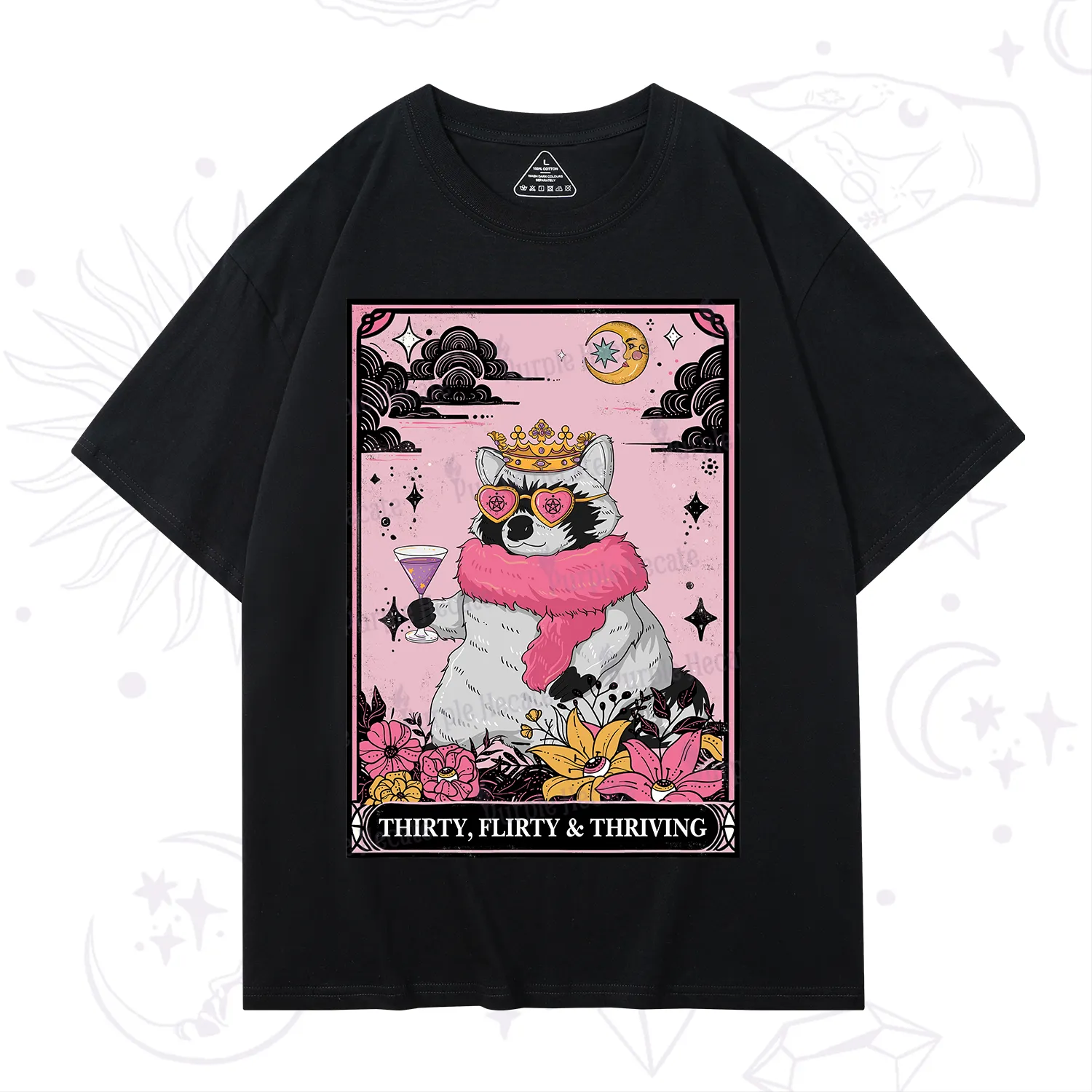 Purplehecate The Thirty Flirty Thriving Oracle Card T-Shirt